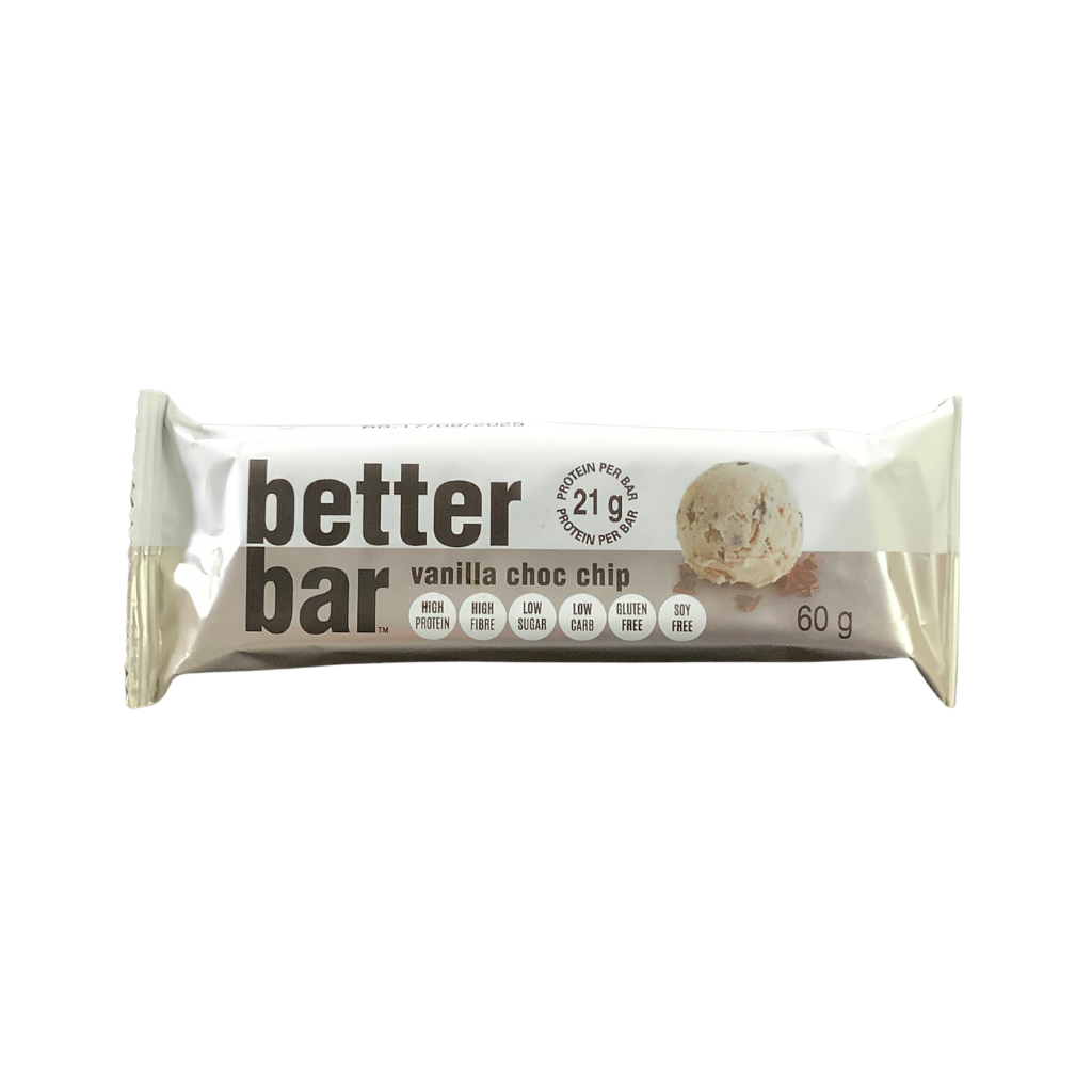 Better Bar Vanilla Choc Chip 60g