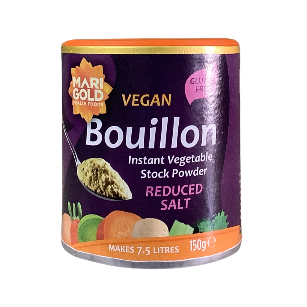 Marigold Bouillon Instant Vegetable Stock Powder Reduced Salt 150g