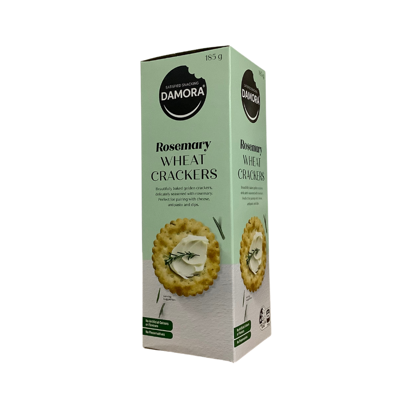 Damora Rosemary Wheat Crackers 185g