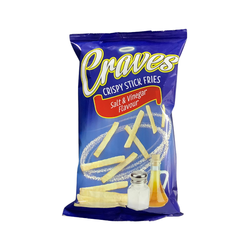 Craves Crispy Stick Fries Salt &amp; Vinegar Flavour 85g