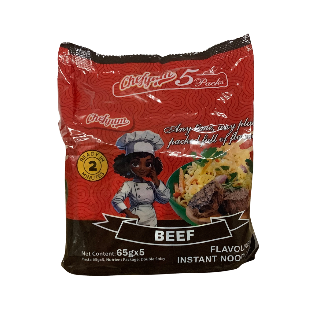 Chef Yum Beef Flavoured Instant Noodles 5 x 65g