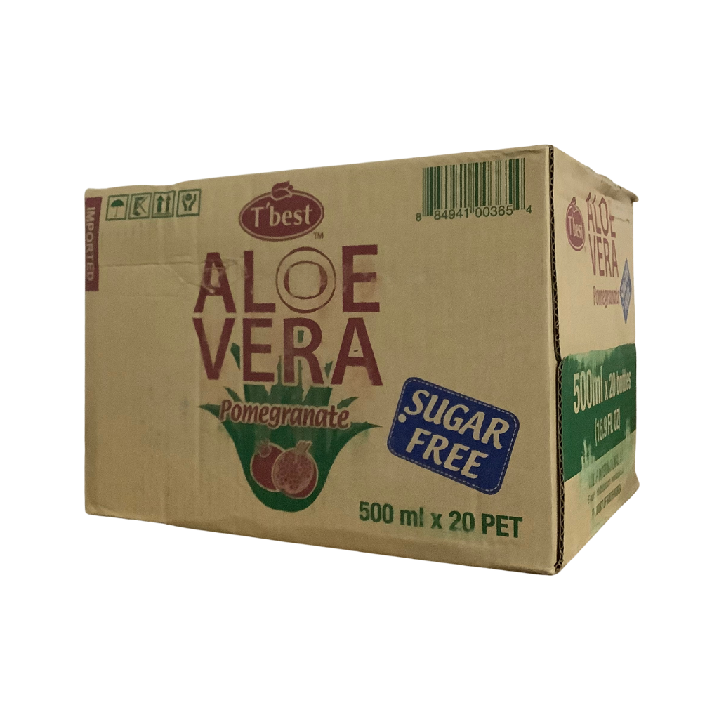 T'best Sugar Free Pomegranate Taste Aloe Vera Drink 20 x 500ml