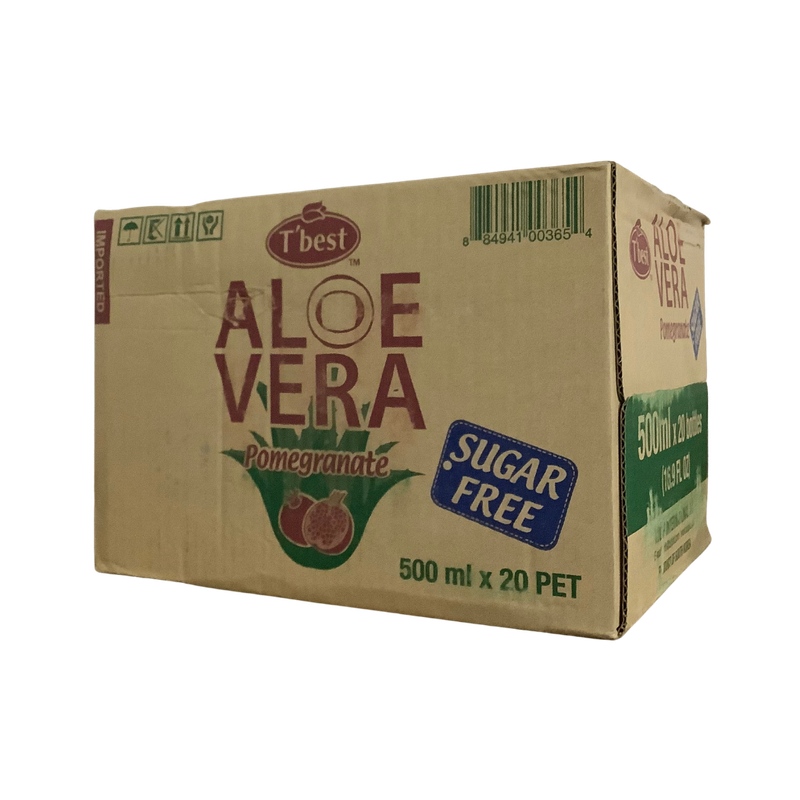 T'best Sugar Free Pomegranate Taste Aloe Vera Drink 20 x 500ml
