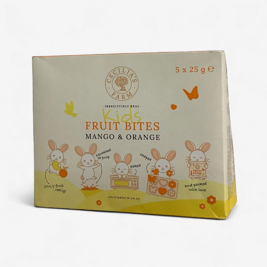 Cecilias Farm Fruit Bites Mango &amp; Orange 5 x  25g