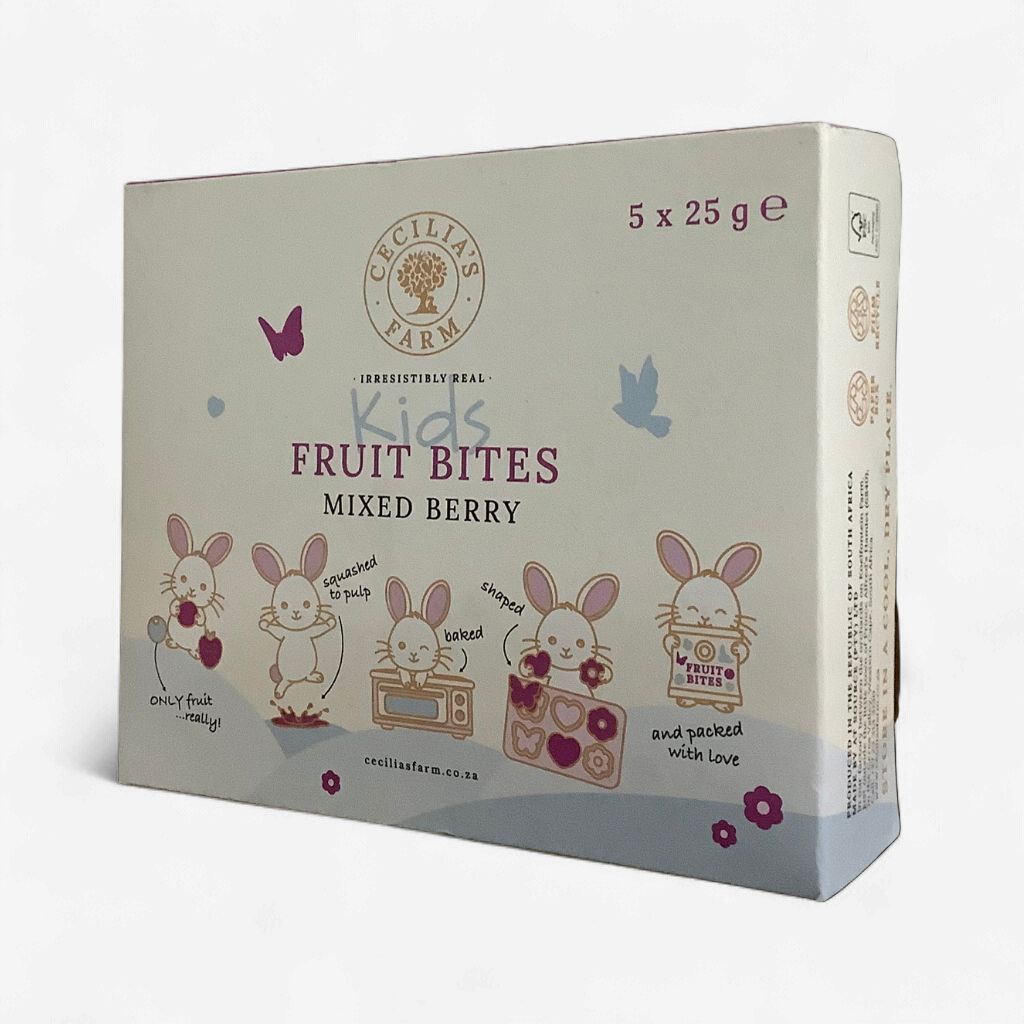 Cecilias Farm Fruit Bites Mixed Berry 5 x 25g
