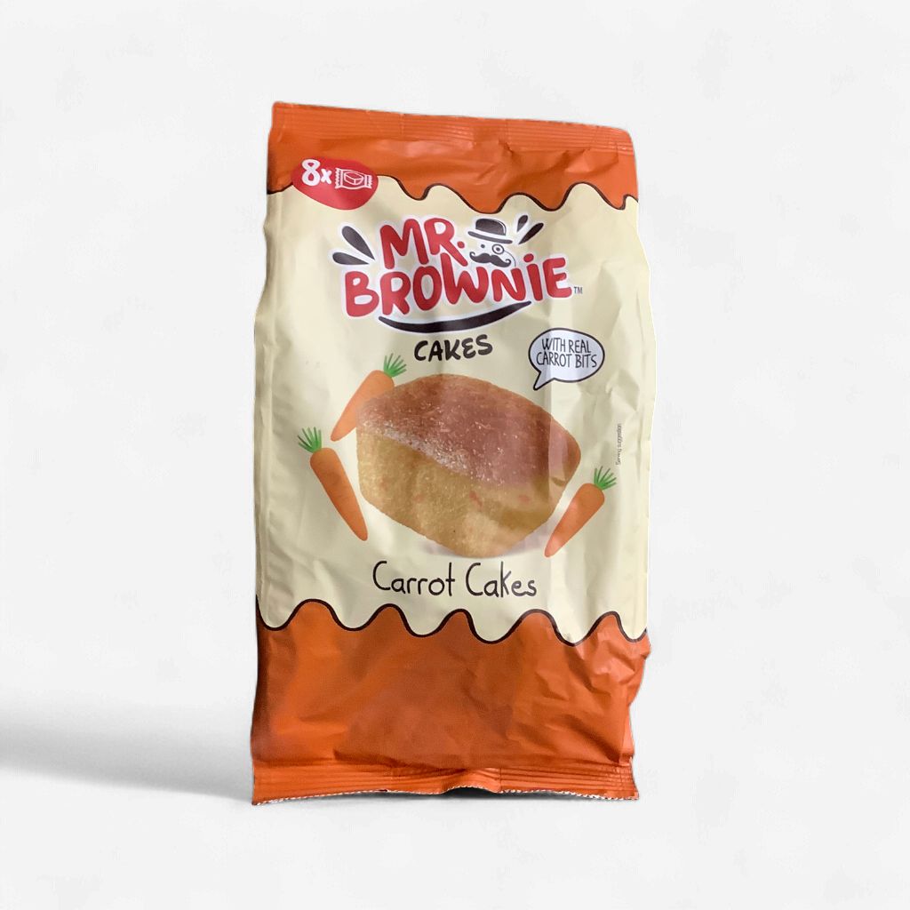 Mr Brownie Carrot Cakes 8 x 25g