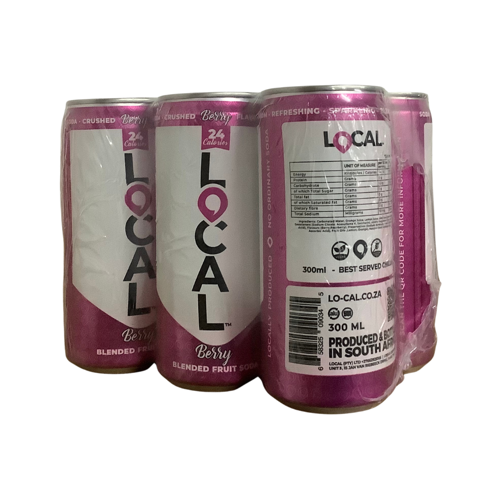 Local Berry Blended Fruit Soda 6 x 300ml