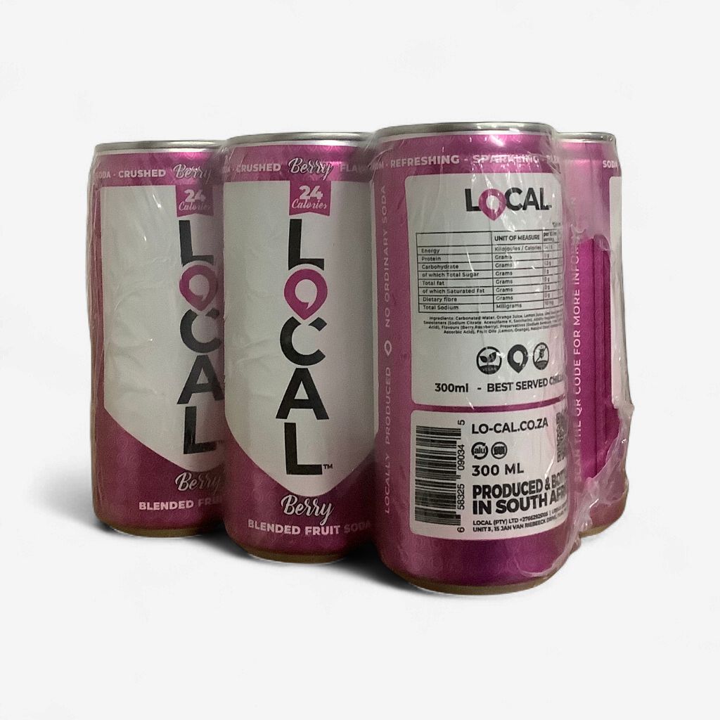 Lo-Cal Berry Blended Fruit Soda 6 x 300ml