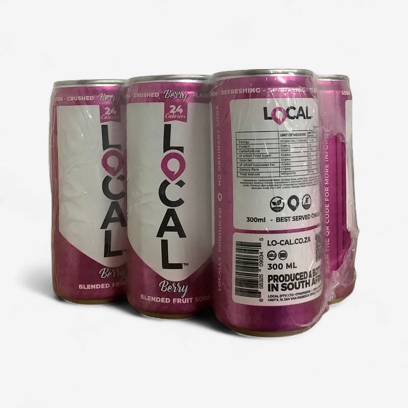 Lo-Cal Berry Blended Fruit Soda 6 x 300ml