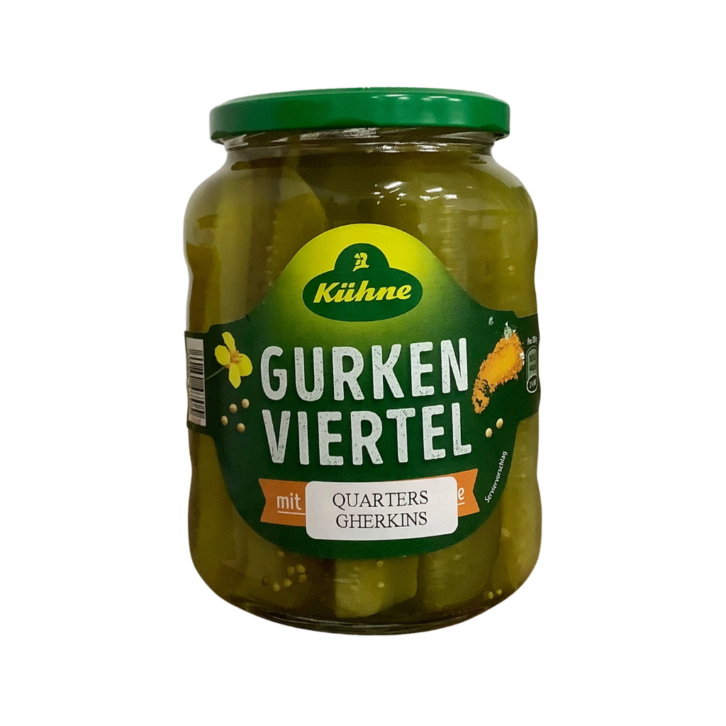 Kuhne Gherkin Quarters 670g
