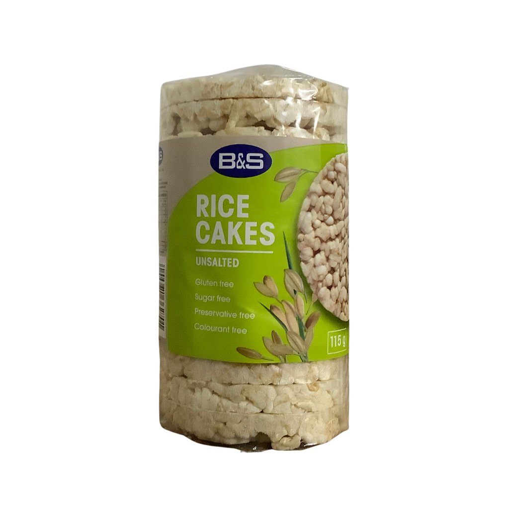B&amp;S Rice Cakes Unsalted 115g