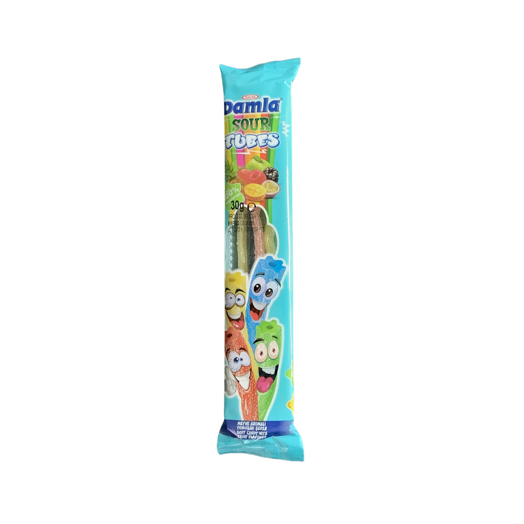 Damla Pencil Sour Tubes Mixed Fruits 30g