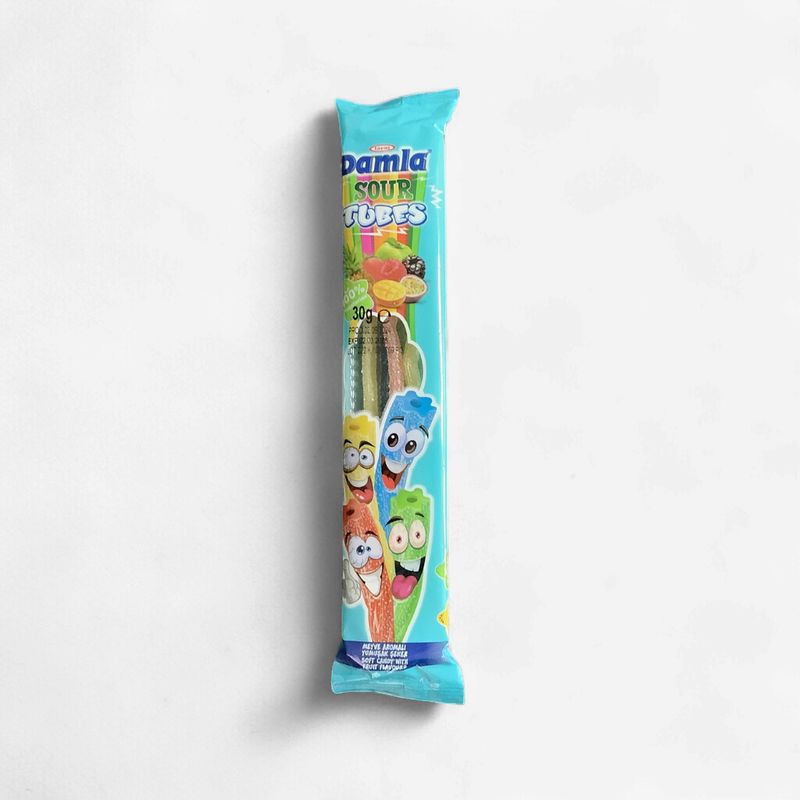 Damla Pencil Sour Tubes Mixed Fruits 30g