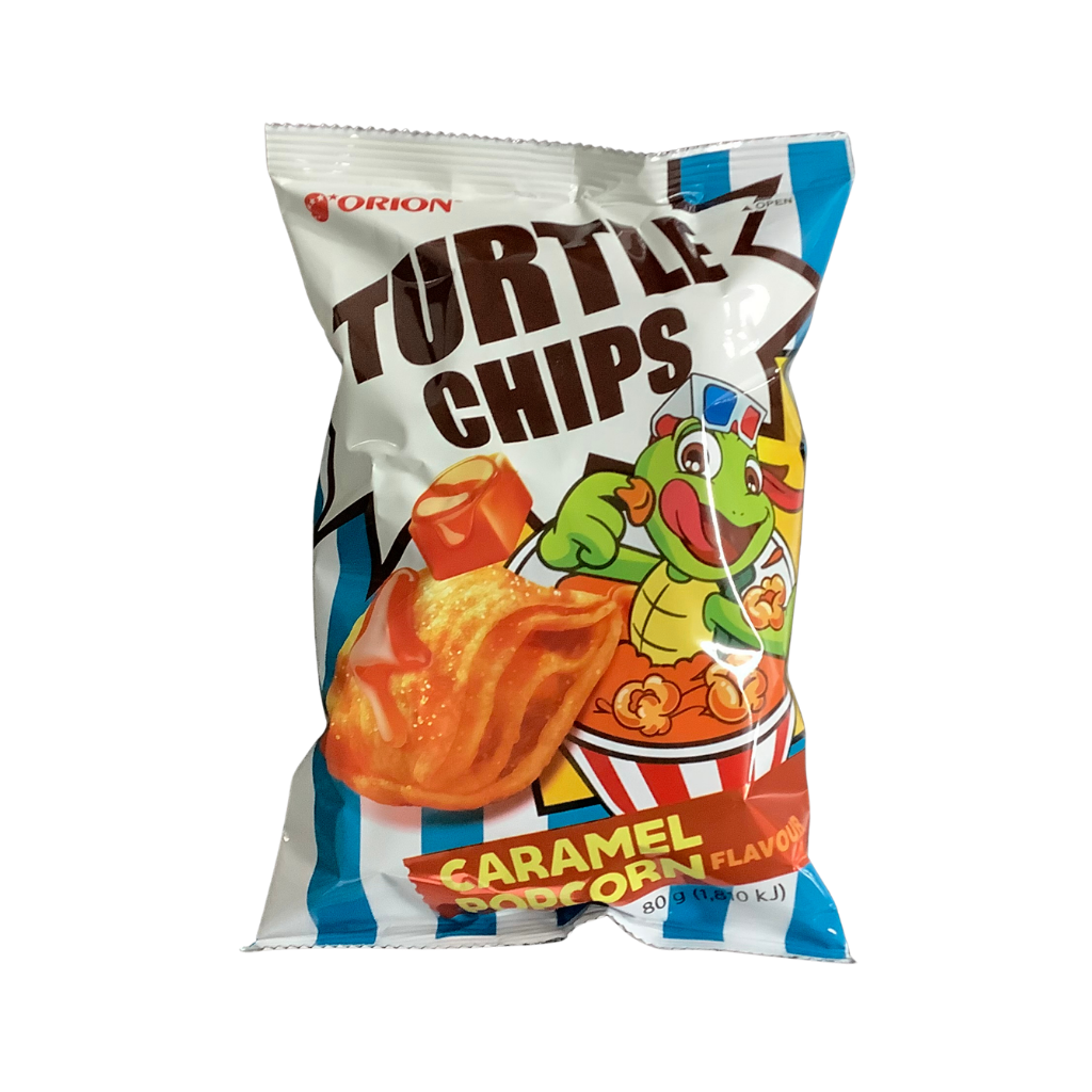 Turtle Chips Caramel Popcorn Flavour 80g