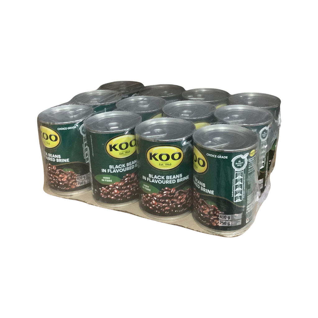 Koo Black Beans in Flavoured Brine 12 x 400g