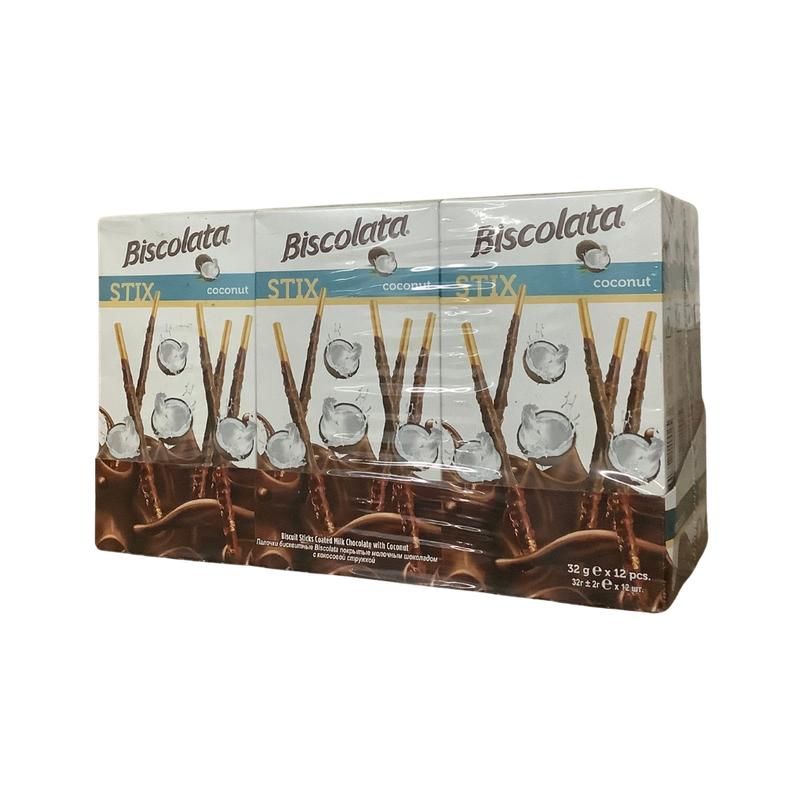 Biscolata Stix Coconut 12 x 32g