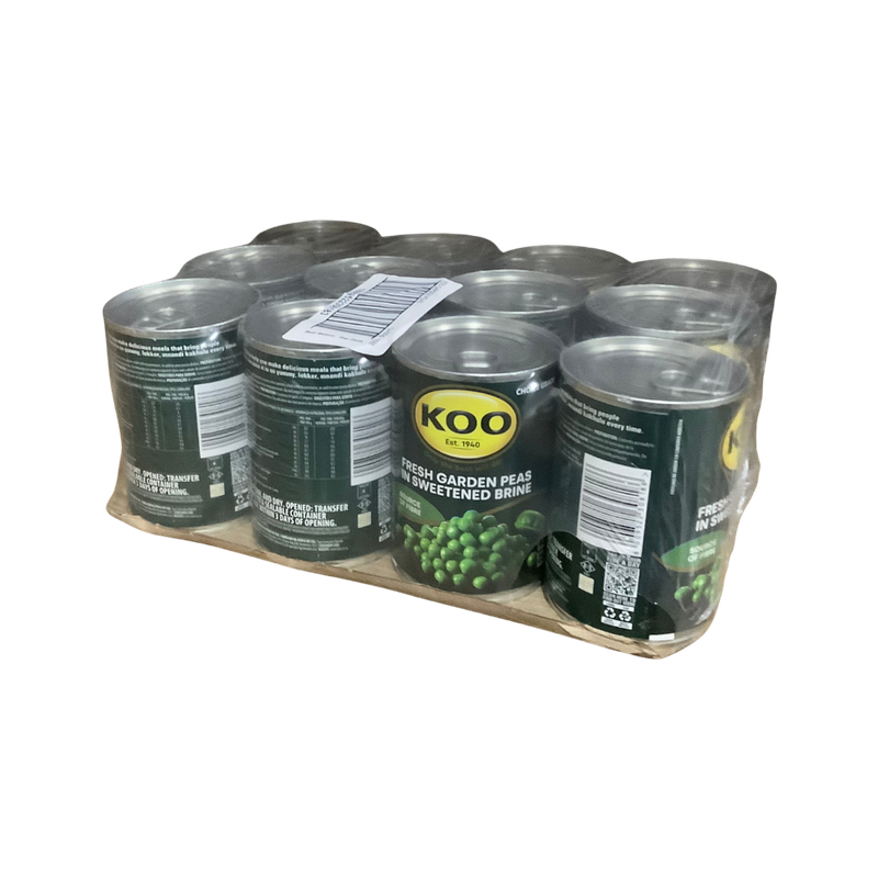 Koo Garden Peas in Sweetened Brine 12 x 400g