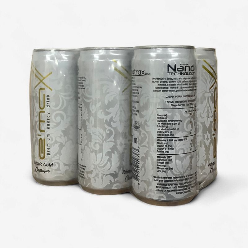 Emax Premium Energy Drink Exotic Gold Classique 6 x 300ml