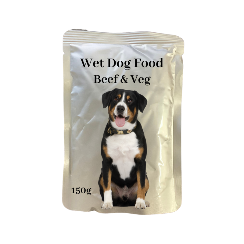 Wet Dog Food Beef &amp; Veg Pouch 150g