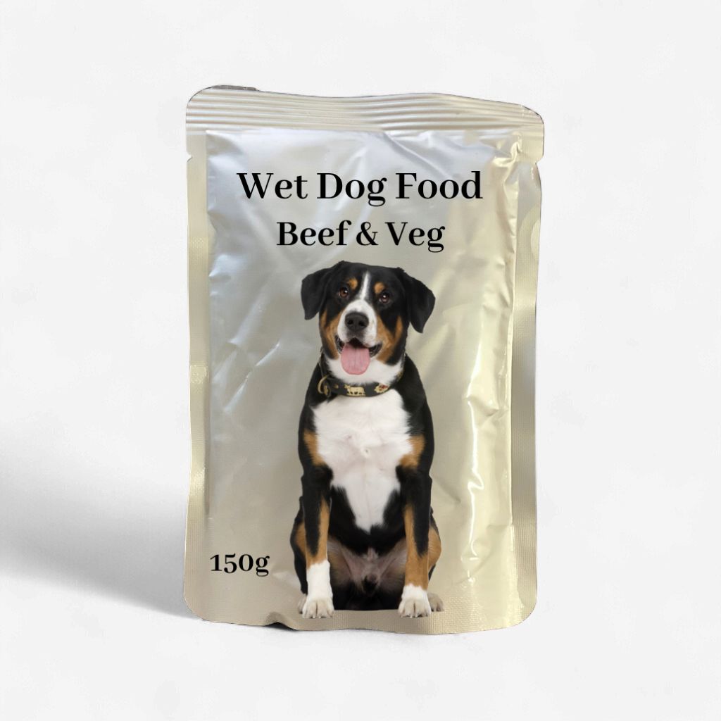 Wet Dog Food Beef &amp; Veg Pouch 150g