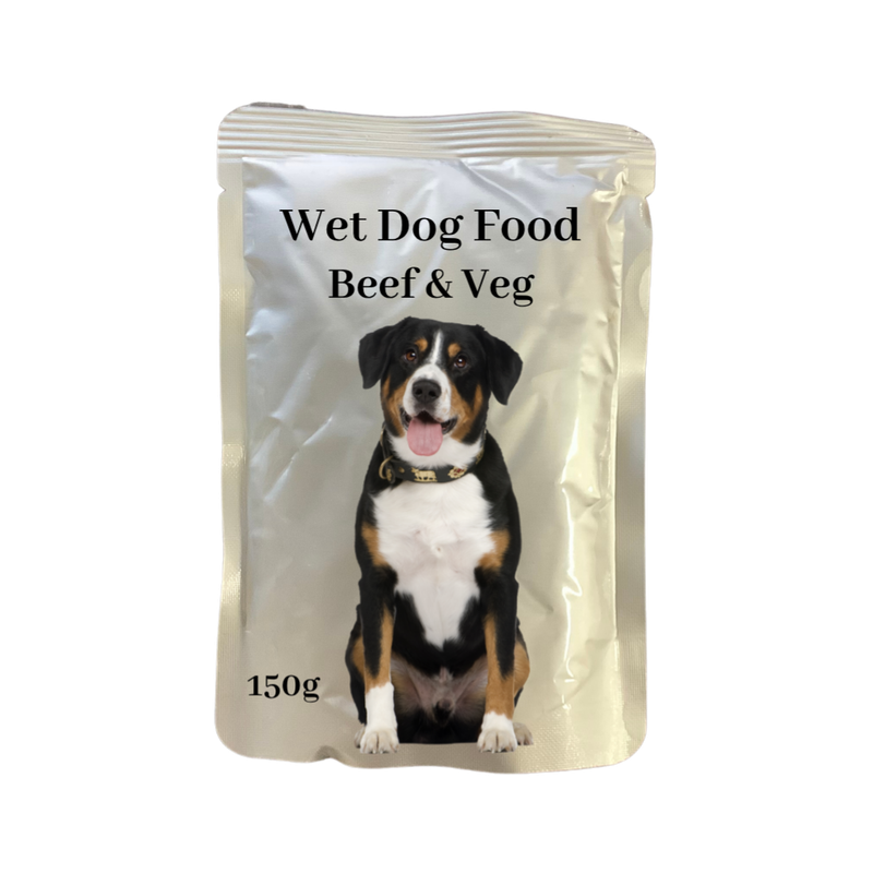 Wet Dog Food Beef &amp; Veg Pouch 7 x 150g