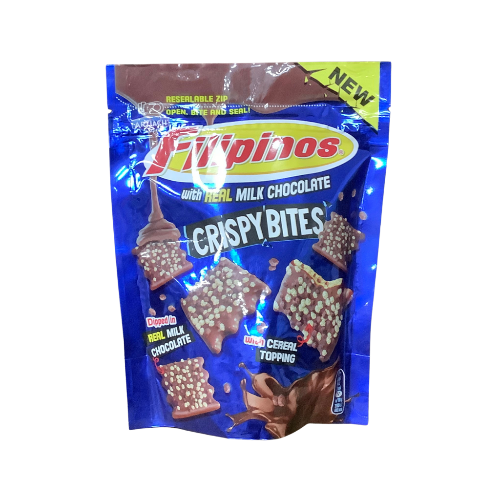 Filipinos Crispy Bites With Real Milk Chocolate 100g