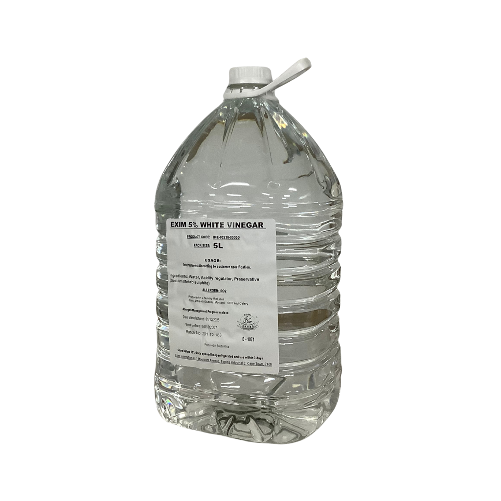 Exim 5% White Vinegar 5 Litre