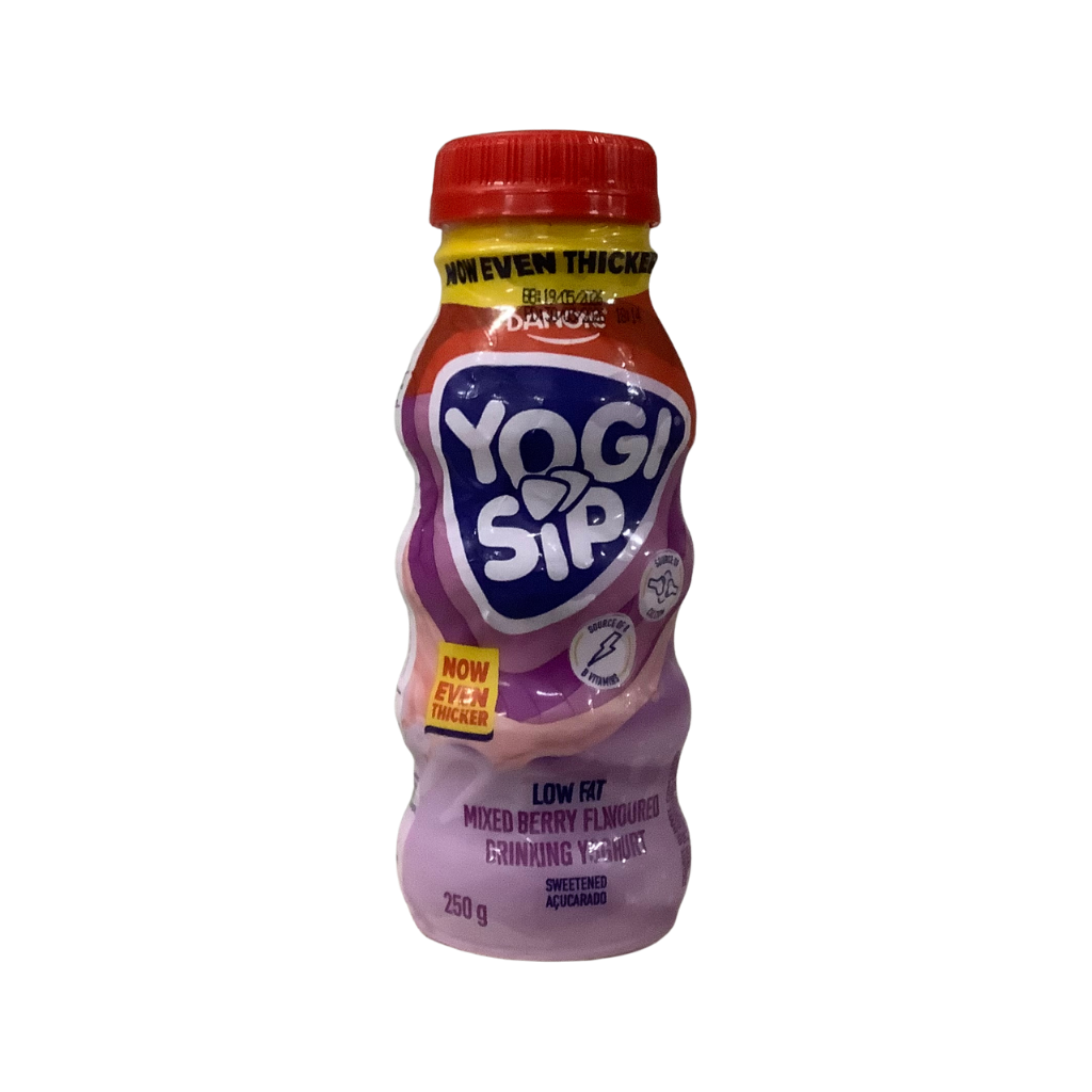 Yogi Sip Low Fat Mixed Berry Flavoured Drinking Yoghurt 250g