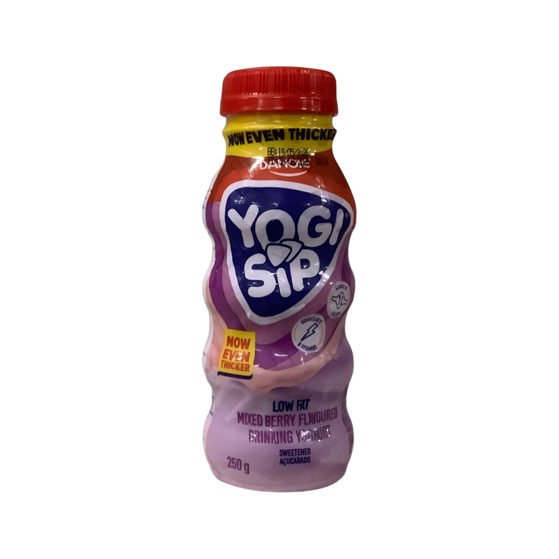 Yogi Sip Low Fat Mixed Berry Flavoured Drinking Yoghurt 250g