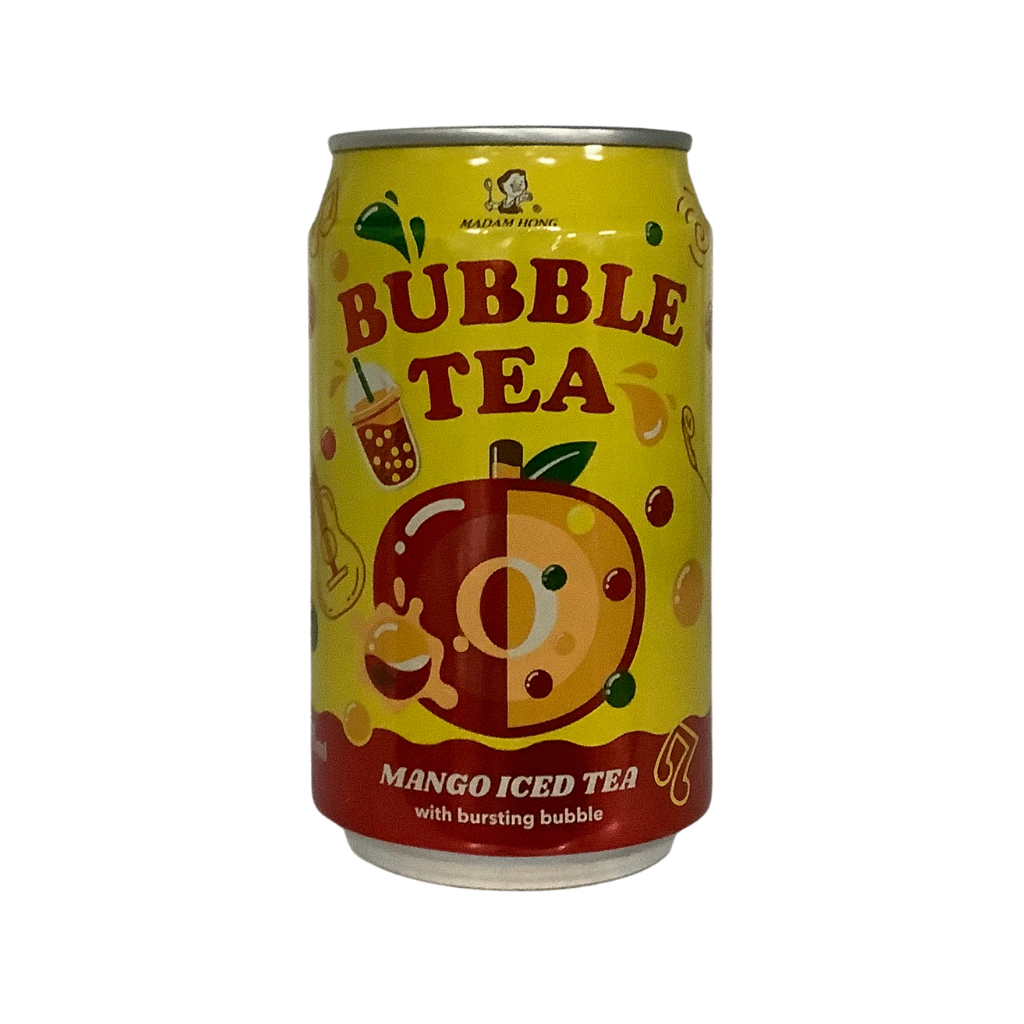 Lady Boba Bubble Tea Mango Iced Tea Classic Bubble Tea 320ml