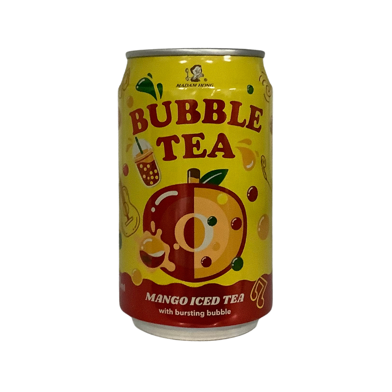 Lady Boba Bubble Tea Mango Iced Tea Classic Bubble Tea 320ml