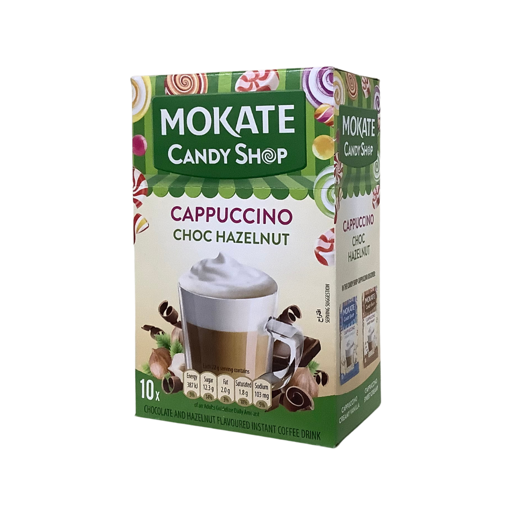 Mokate Candy Shop Cappuccino Choc Hazelnut 10 Sachets