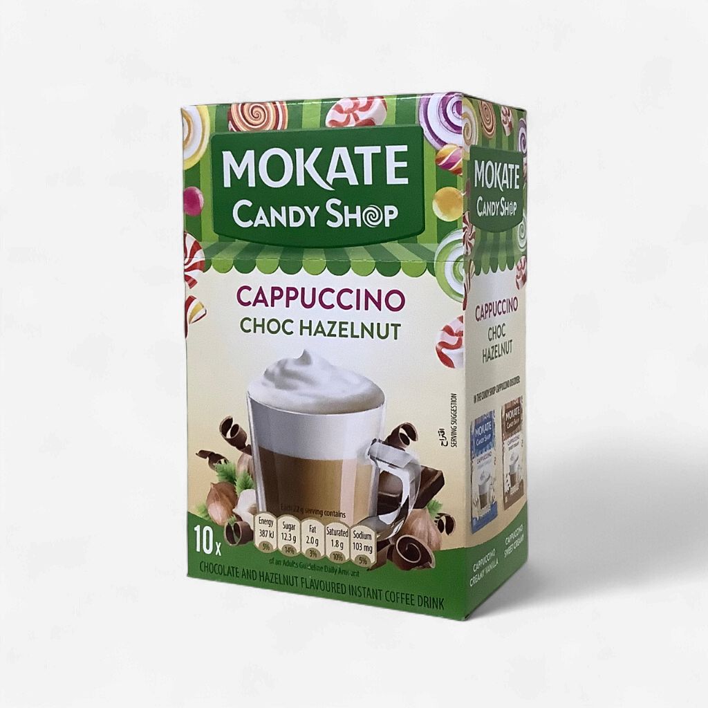 Mokate Candy Shop Cappuccino Choc Hazelnut 10 Sachets