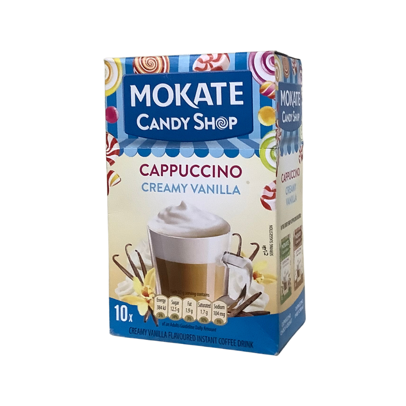 Mokate Candy Shop Cappuccino Creamy Vanilla 10 Sachets