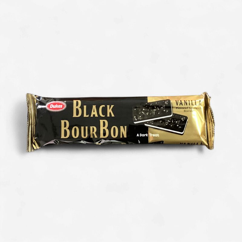 Dukes Black BourBon  Vanilla Flavoured Sandwich Biscuits  120g