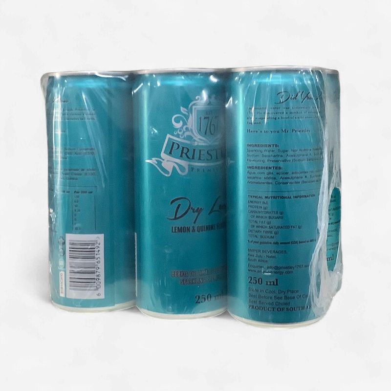 Priestley Dry Lemon  6 x 250ml
