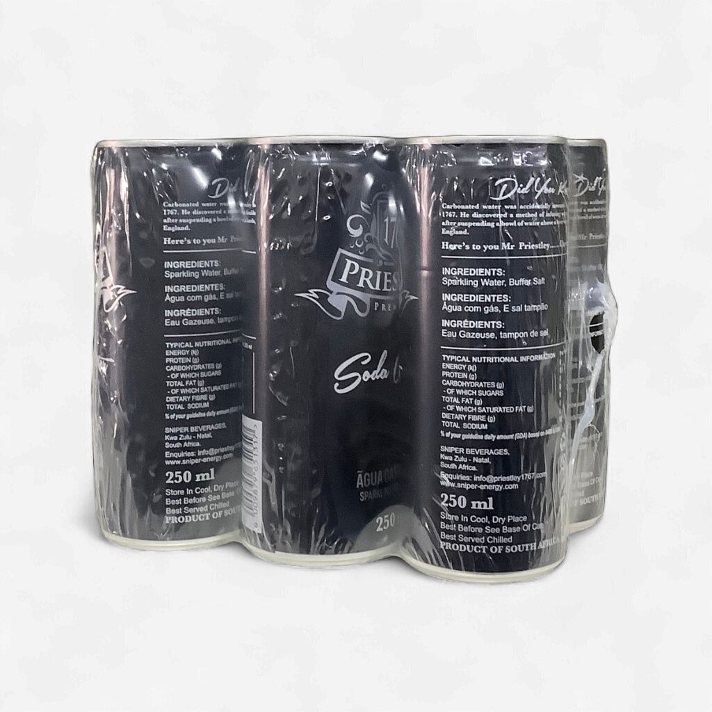 Priestley Soda Water  6 x 250ml