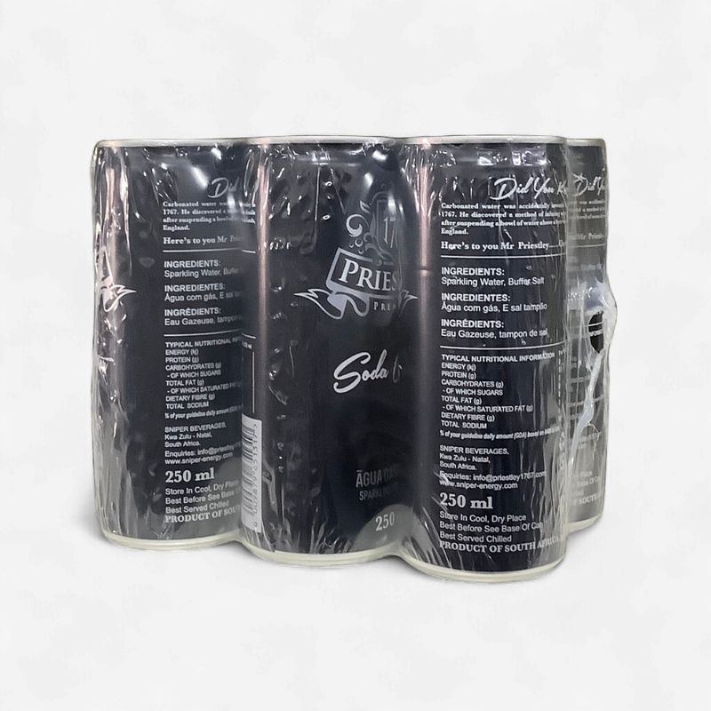 Priestley Soda Water  6 x 250ml
