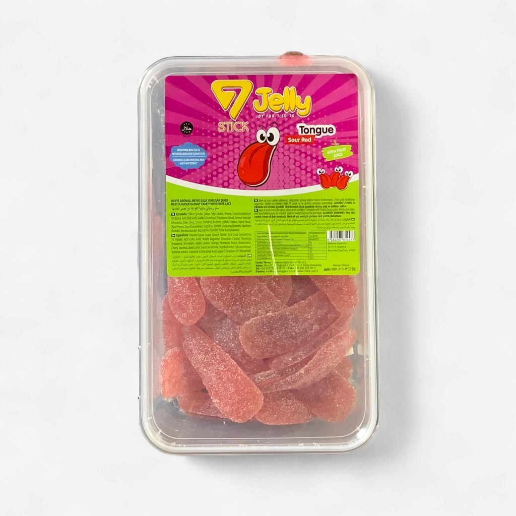 Jelly Stick Tongue Sour Red 900g