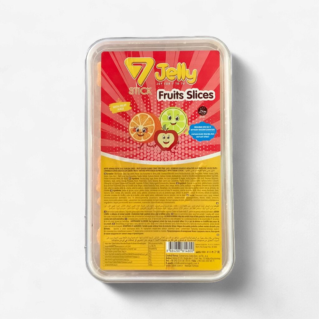 Jelly Stick Fruit Slices 900g