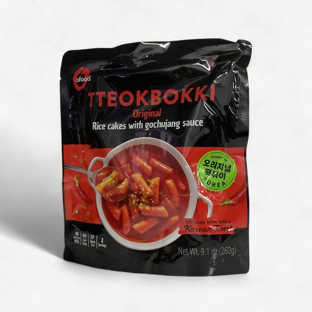 O'food Tteokbokki Original Rice Cakes With Gochujang Sauce 260g