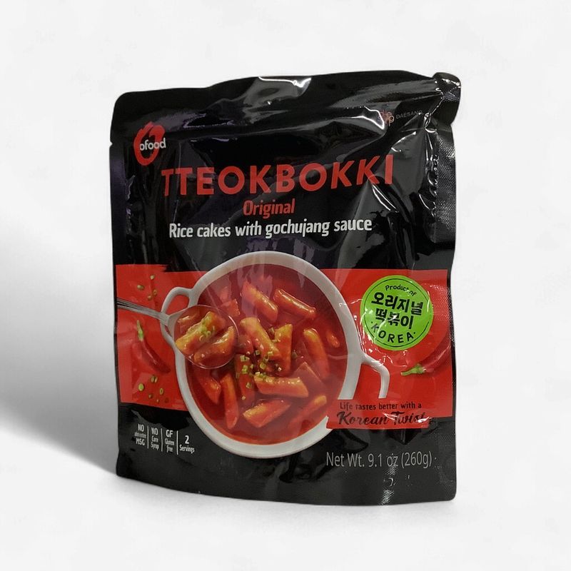 O'food Tteokbokki Original Rice Cakes With Gochujang Sauce 260g