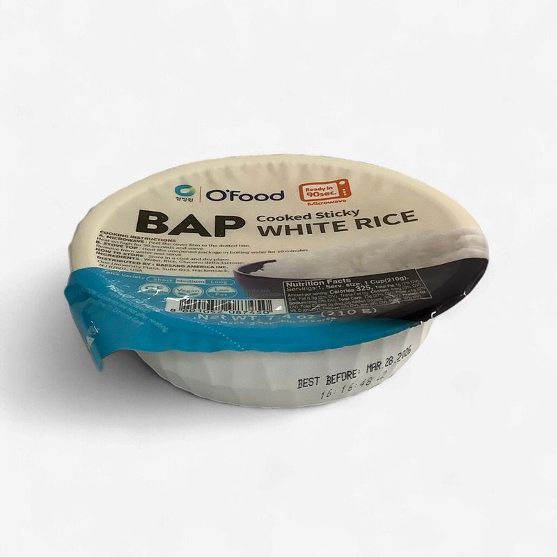 O'Food BAP Cooked Sticky White Rice 210g