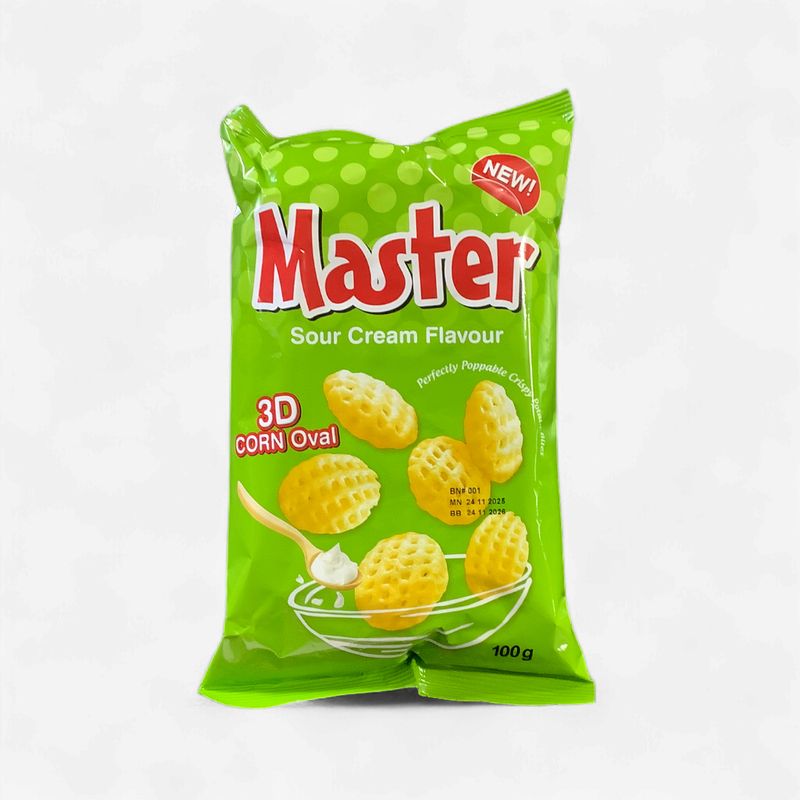 Master 3D Corn Oval Sour Cream Flavour 100g
