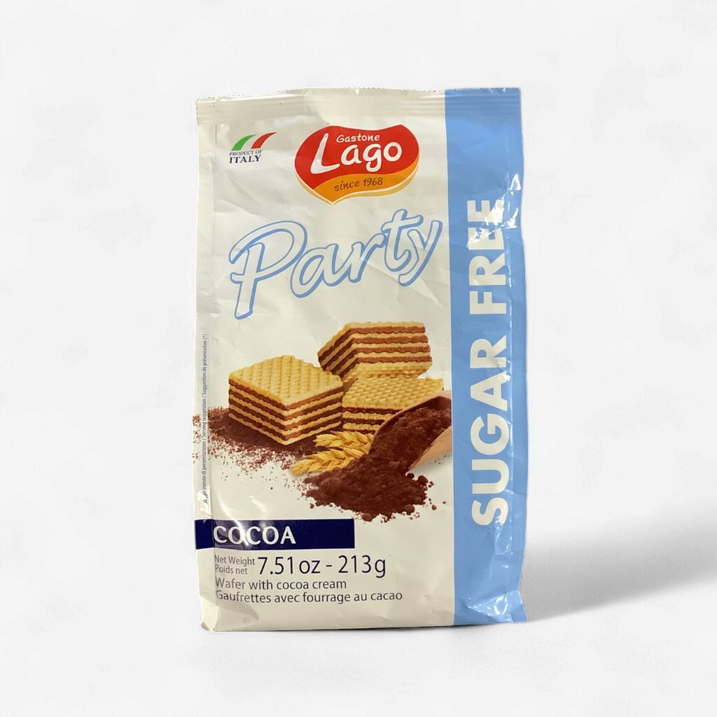 Gastone Lago Party Wafer With Cocoa Cream Sugar Free 213g