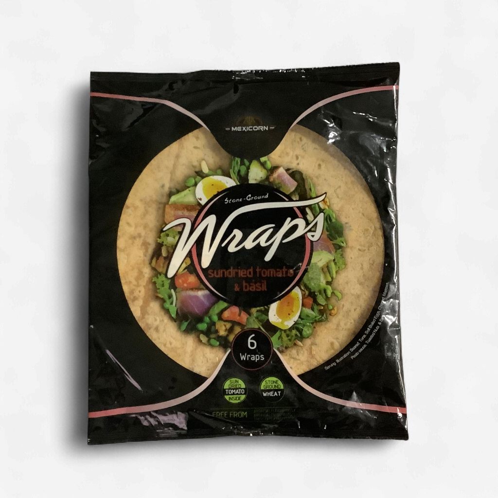 Mexicorn Wrap 6 Pack Sundried Tomato/Basil 420g