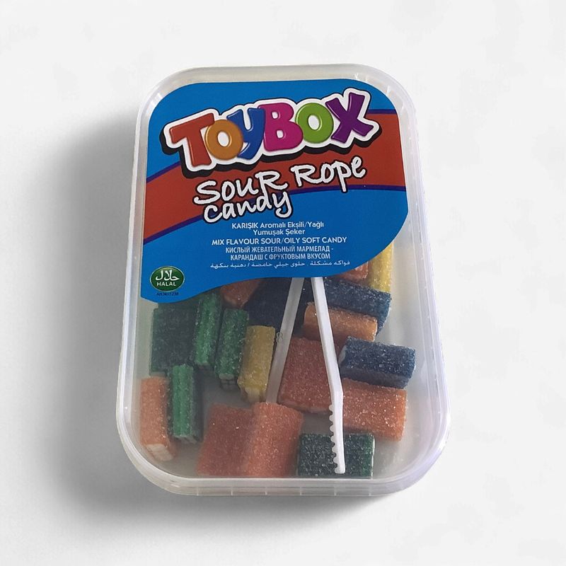 ToyBox Mixed Flavours Mini Filled Sour Wand Brick 200g