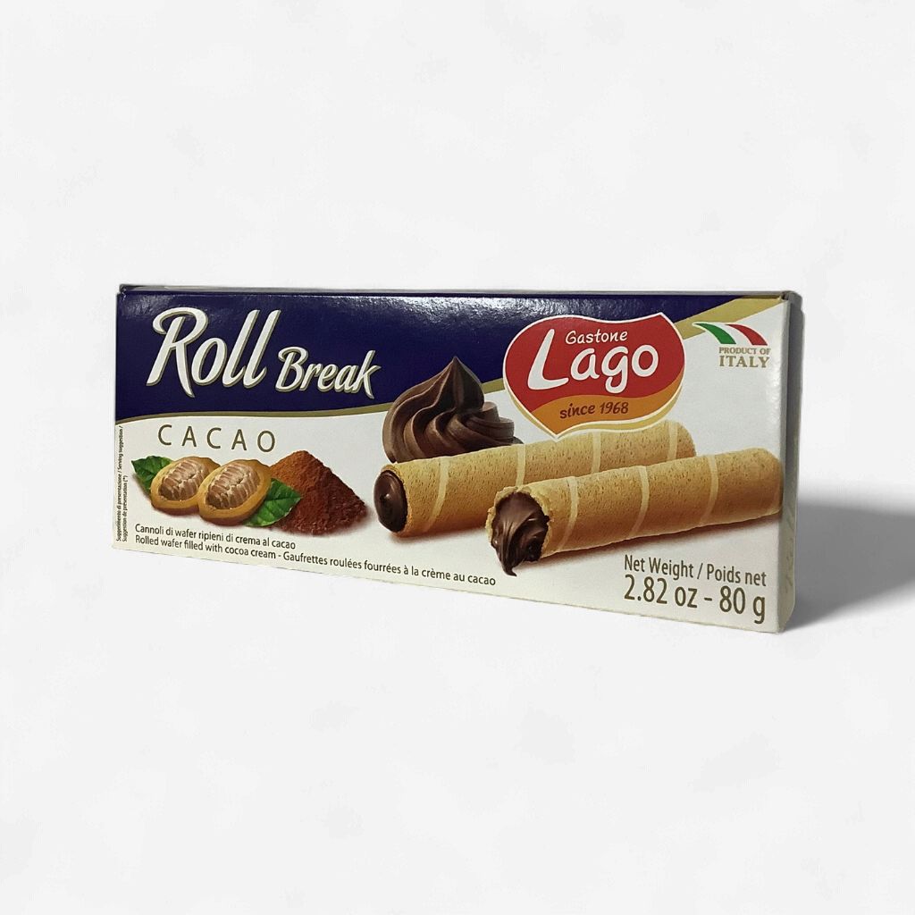 Gastone Lago Wafer Roll Cacao 80g
