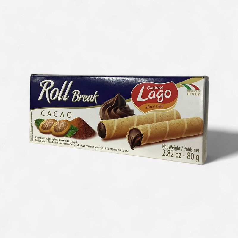 Gastone Lago Wafer Roll Cacao 80g