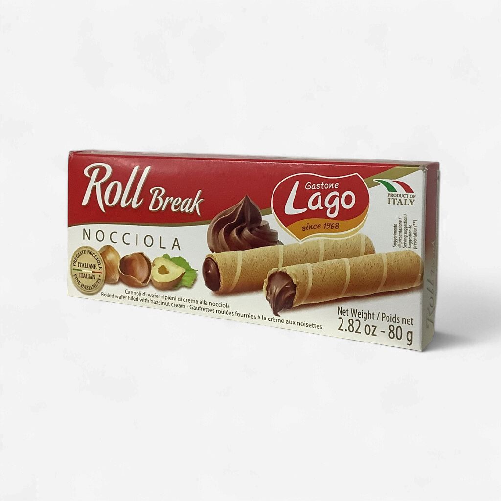 Gastone Lago Wafer Roll Hazelnut 80g